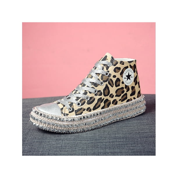 Colorful leopard print Women Canvas low top Skateboarding shoes Colorful leopard print Women Canvas low top Skateboarding shoes